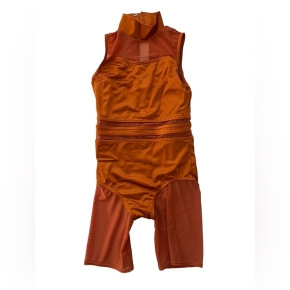 Weissman Orange dancing leotard